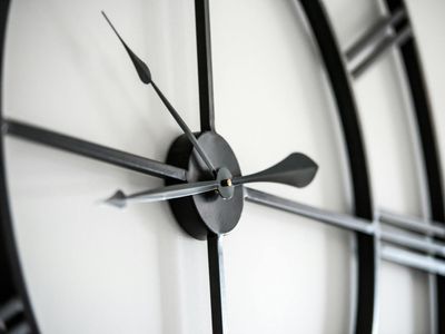 Stylized clock showing focus on personal time